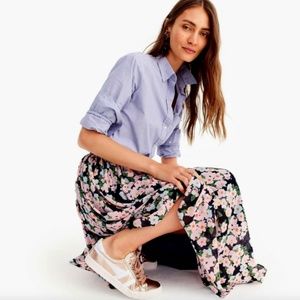 NWOT J. Crew Point Sur maxi skirts in crinkled French floral Skirt (12)